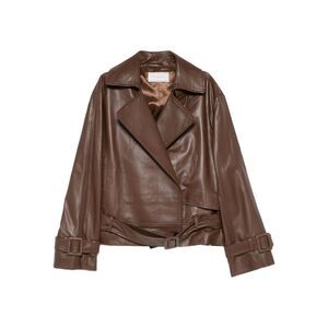 Antonelli Brown Jackets - Leather Jackets Women